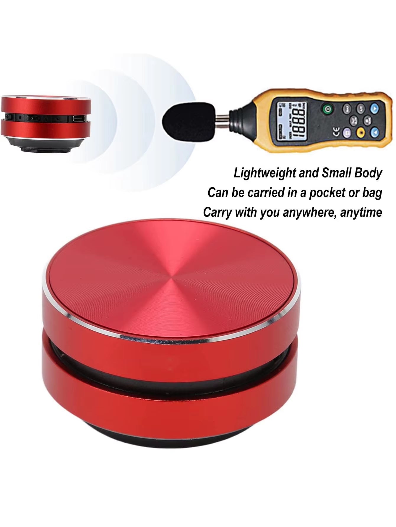 C801 Bone Conduction BT Vibration Stereo Audio Digital Wireless Portable TWS Sound Box Turns Anything to Speaker Custom LOGO