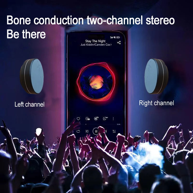 Hot Sale 3W Portable Wireless Bone Conduction Speakers Customized Logo Metal Design with for Battery Anything Turner