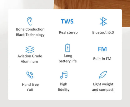 Hot Sale 3W Portable Wireless Bone Conduction Speakers Customized Logo Metal Design with for Battery Anything Turner